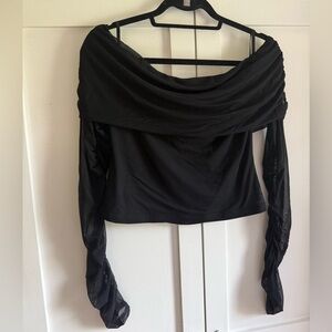 NWT Princess Polly Mesh Off Shoulder Top